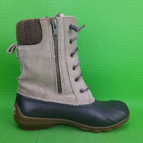 ✅Sperry Women Syren Misty Waterproof Suede Duck Boots Tan/Brown Winter/Snow Shoe - Picture 7 of 12